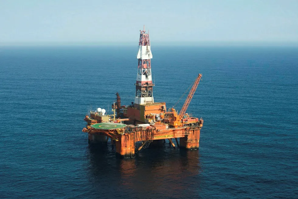 Lined up: semisub Transocean Arctic