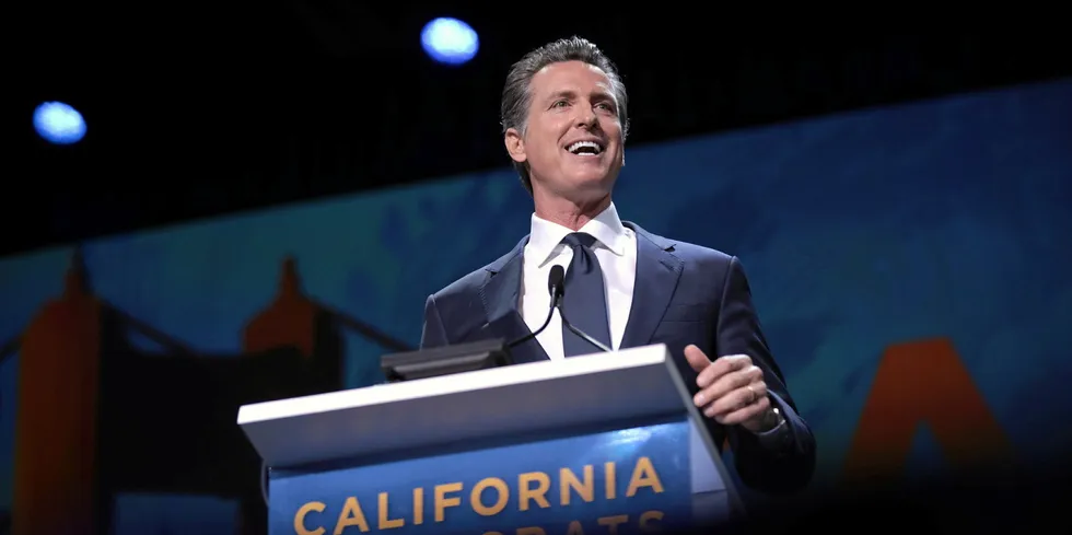 . California Governor Gavin Newsom.