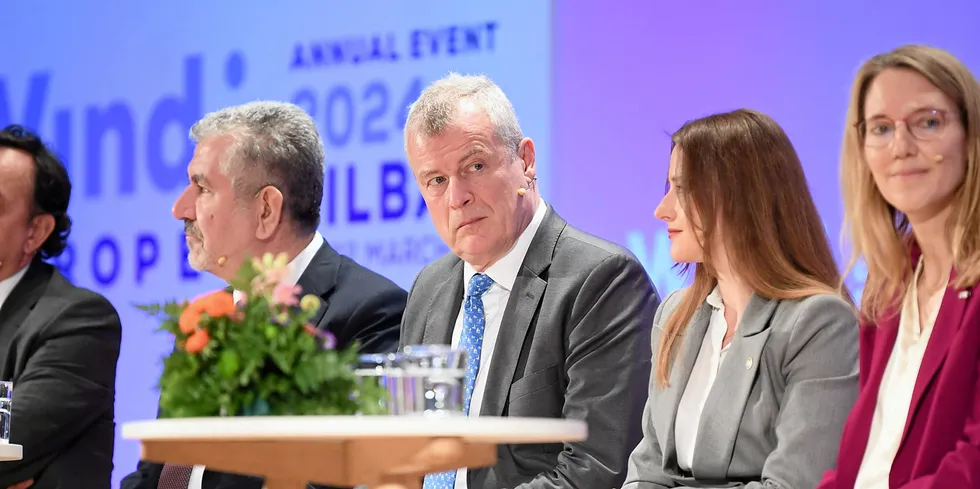 Siemens Gamesa CEO Jochen Eickholt (m) at WindEurope opening panel