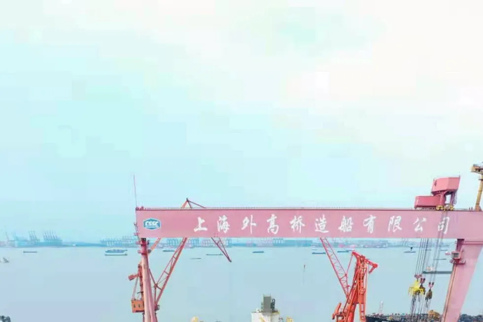 Launched: SBM's third Fast4Ward FPSO hull in Shanghai, China