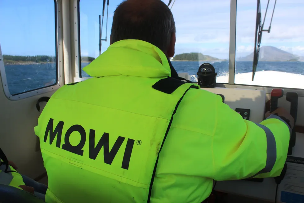 Mowi farm boat.