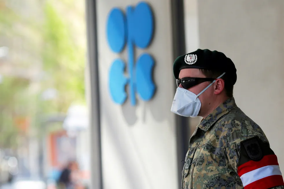 Oil slumped: in previous session on rising Opec+ supply