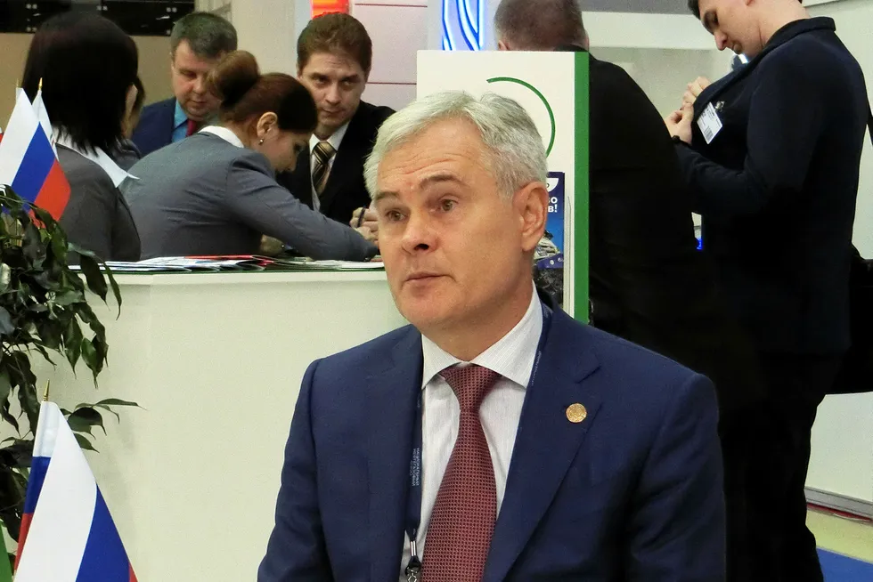 Restructuring: Tatneft deputy executive director Rustam Khalimov at the National Oil & Gas Congress in Moscow