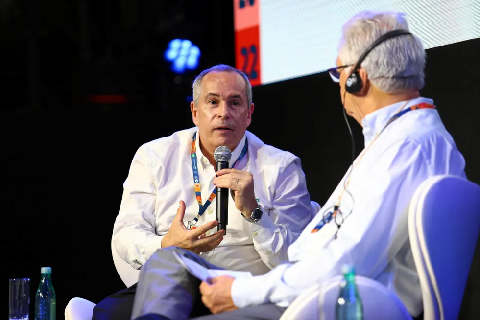 Licensing: Enatua chief executive Decio Oddone at Rio Oil & Gas 2022.
