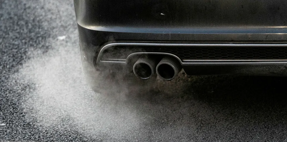 Car exhaust fumes.