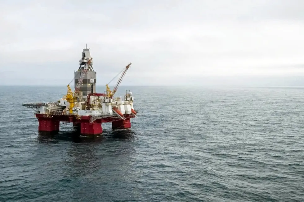 On target: the semisub Transocean Enabler drilled the Snofonn Nord well
