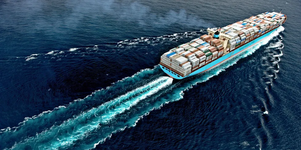The 17,800-teu Emma Maersk operates in the trade from Asia to North Europe where port congestion remains an issue.