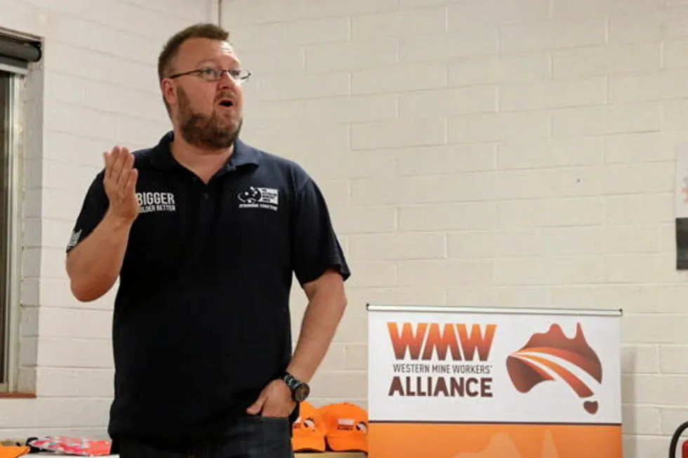 Seeking assurances: Brad Gandy, Western Australia secretary for the Australian Workers Union.