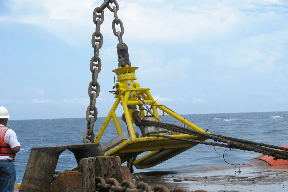 Decommissioning project: An offshore operation being carried out by Intermoor