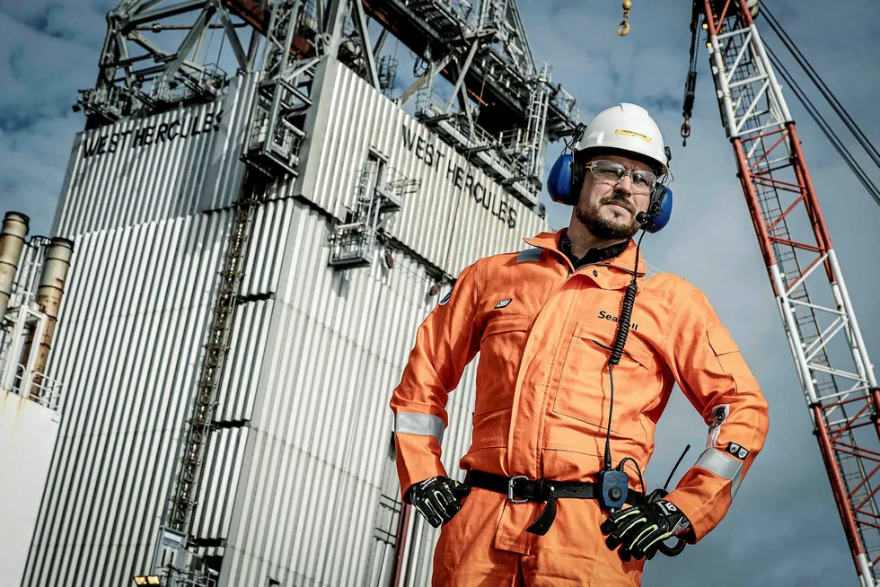 Lined up: rig West Hercules for Upper Gjokaasen probe