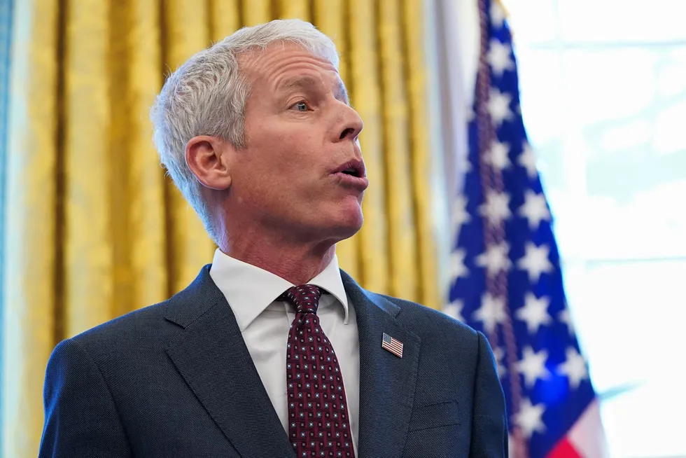 US Secretary of Energy Chris Wright speaks in the Oval Office, on the day President Donald Trump signs an executive order at the White House in Washington, DC, US on 14 February 2025.