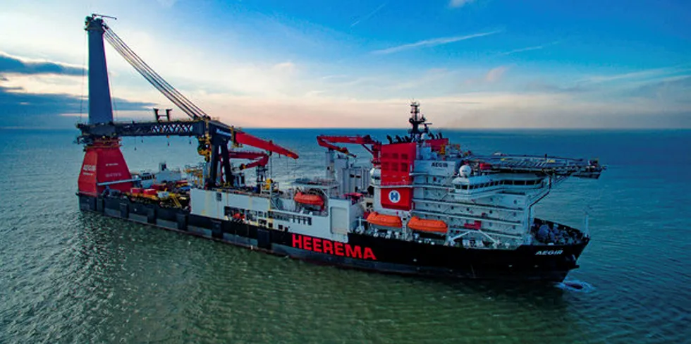 Accident hits Heerema vessel off Taiwan in offshore wind farm installation.