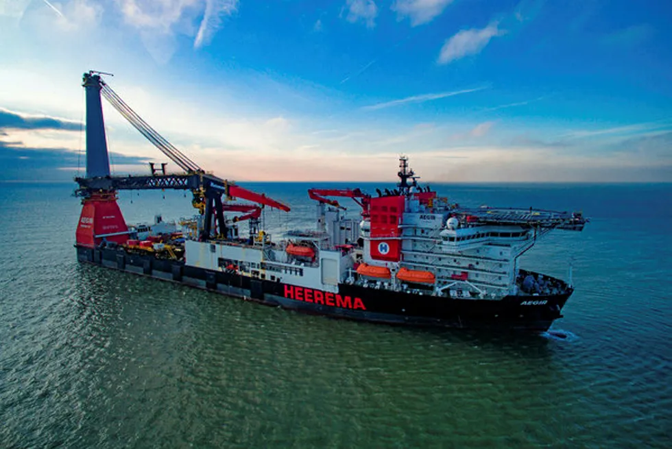 Mighty asset: the heavy-lift vessel Aegir