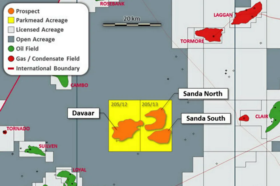 Upping stake: in Sanda North and Sanda South prospects