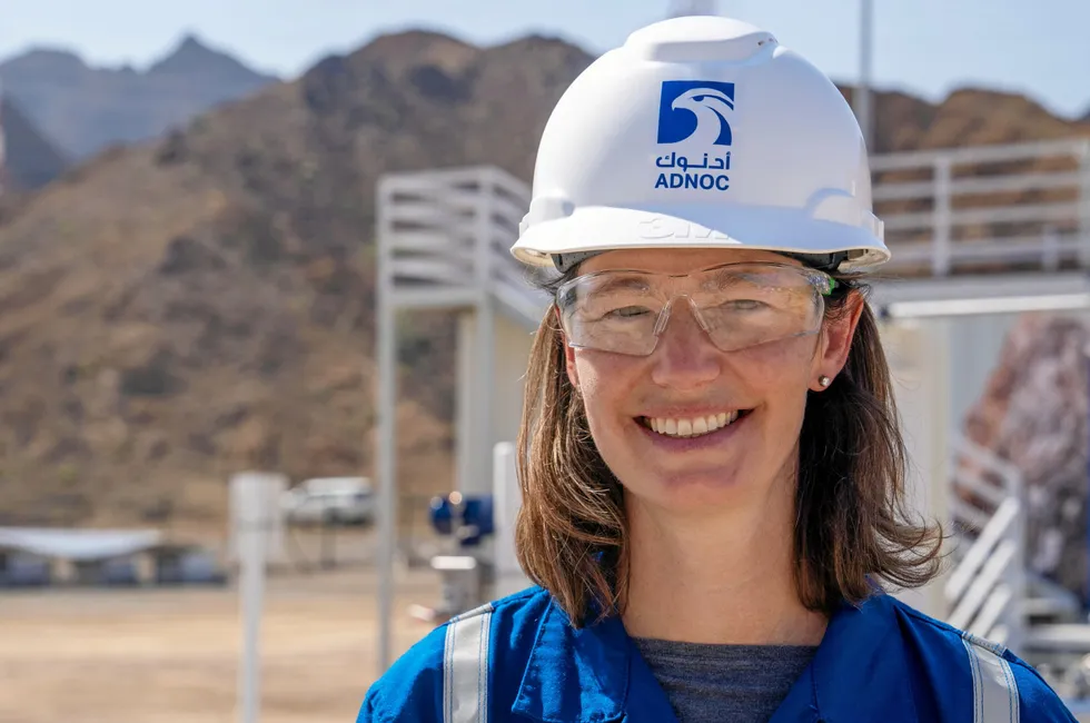 Adnoc chief technology officer Sophie Hildebrand.