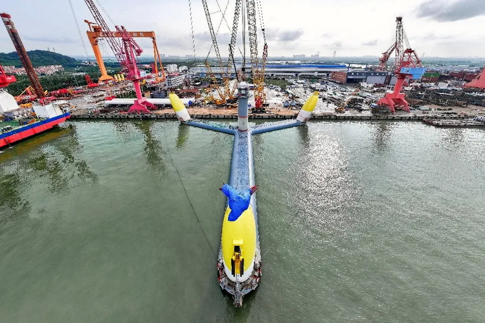 Mingyang's floating wind platform for twin-rotor turbines is among the designs pressing ahead.
