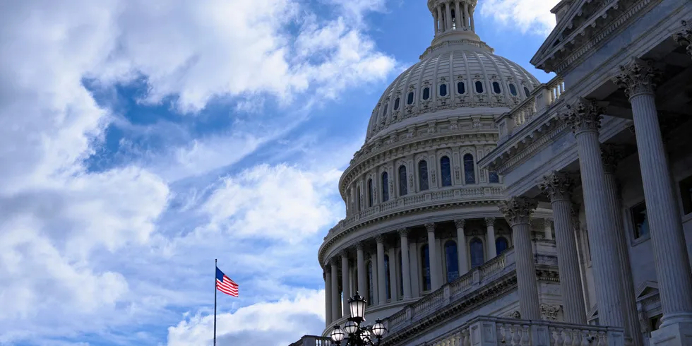 The US Capitol is seen in Washington, DC, on October 28, 2021.