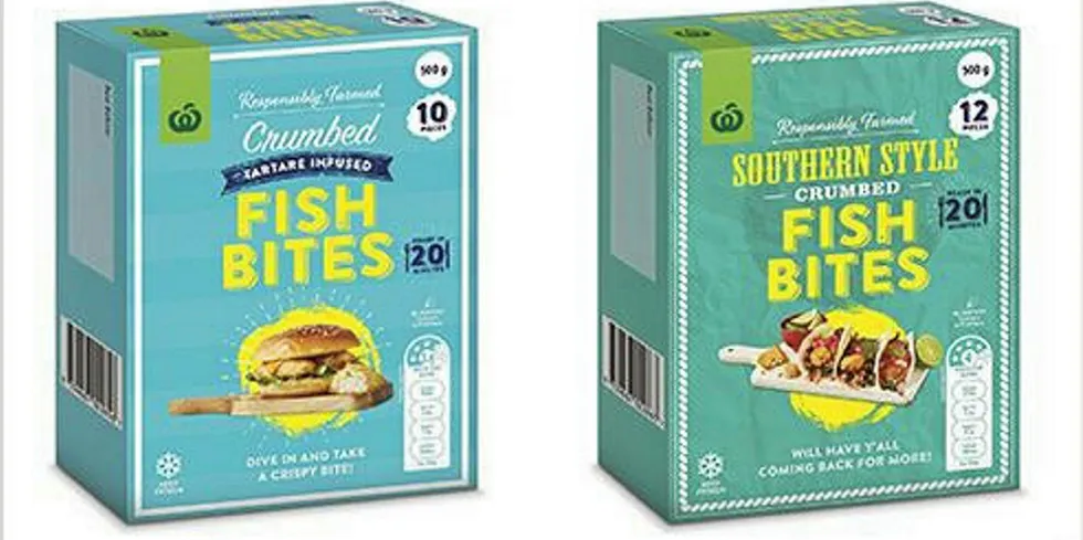Vinh Hoan fish bites, developed for the Woolworths brand.