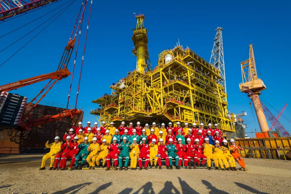 Delivery of the Jerun topsides in February 2024 at MMHE