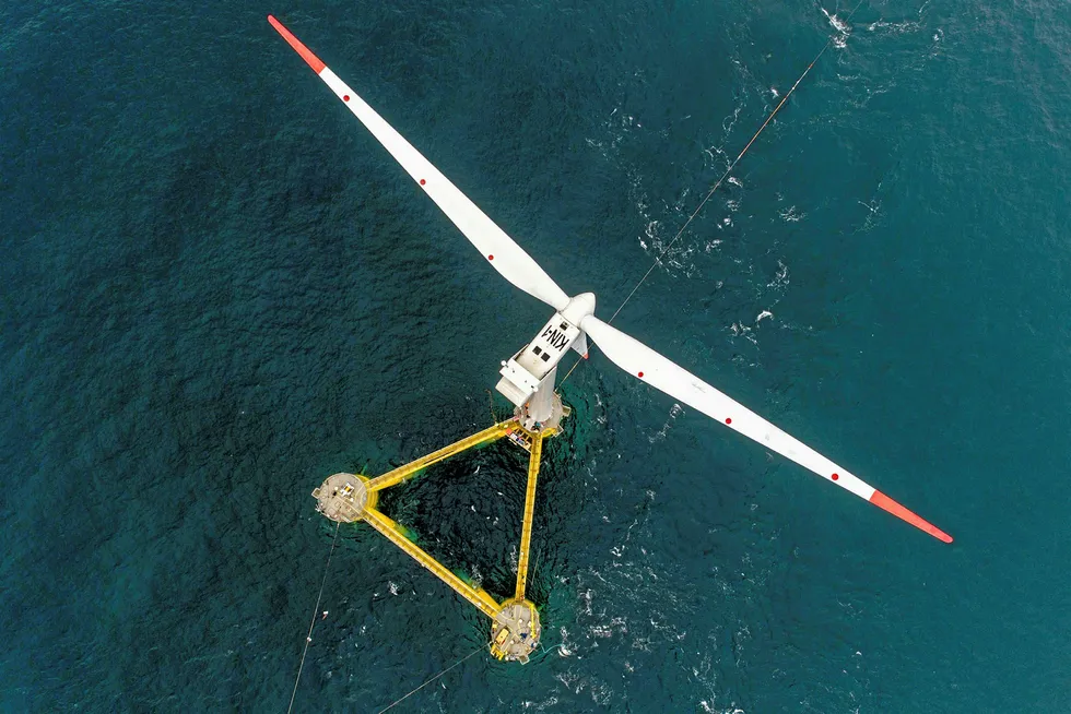 Floating wind farm: Kincardine, off Aberdeen in Scotland