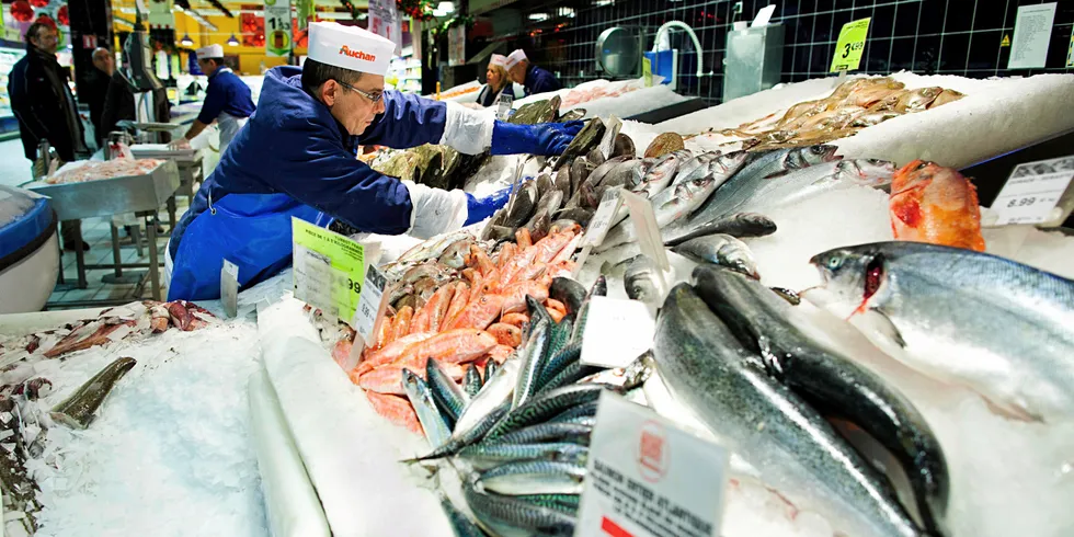 Buyers are only purchasing as much farmed salmon as they need this week.