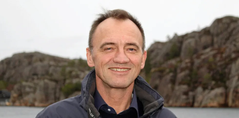 Edvard Henden, director of halibut farming operation Nordic Halibut.
