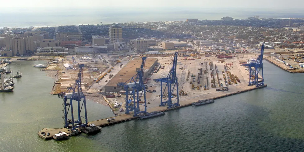 Port of Galveston, Texas, on the US Gulf coast