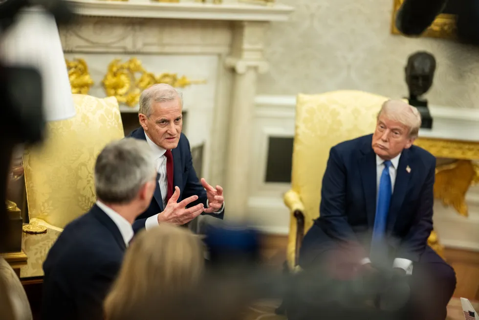 US President Donald Trump met Norwegian Prime Minister Jonas Gahr Store in The White House on April 24.