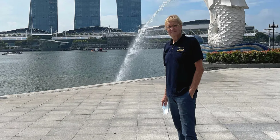 Esben Johnsen, CEO of land-based salmon farmer Singapore RAS.