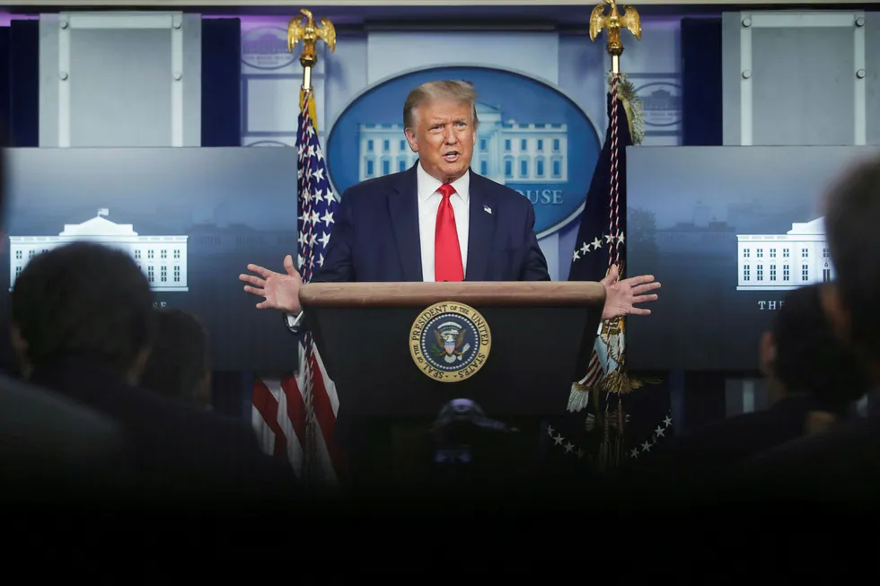 US President Donald Trump: rolling back key environmental laws
