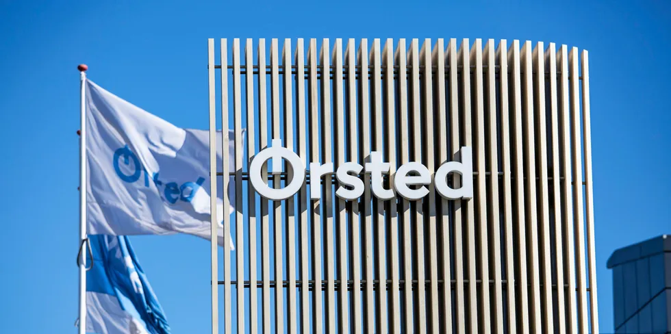 . Orsted flag at Gentofte location.