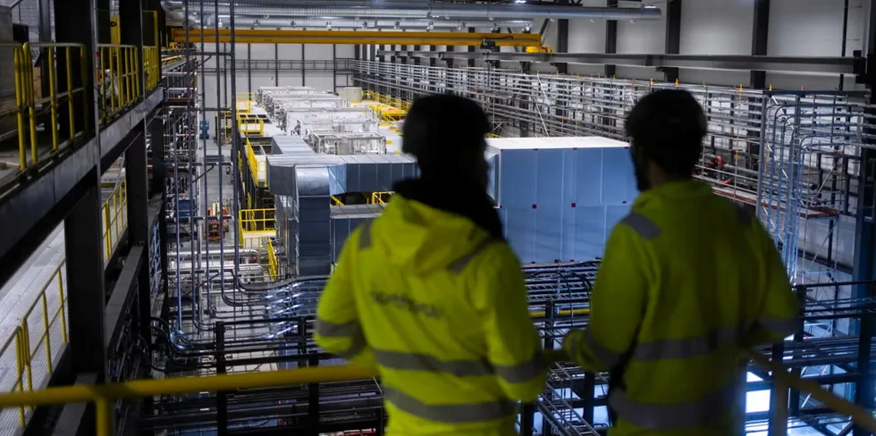 The Revolt Ett recycling plant (pictured) has nearly finished its commissioning process, says Northvolt.