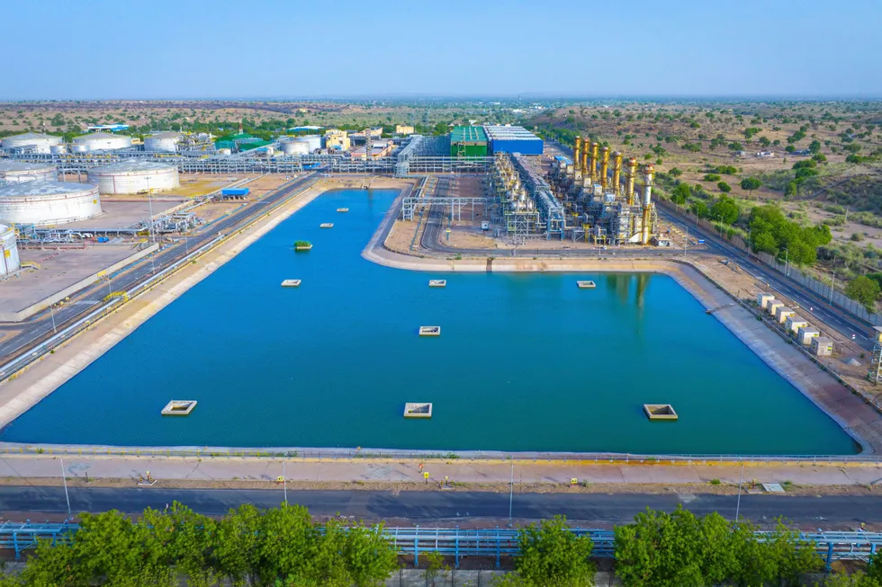 PSC extension: a facility at Cairn’s Mangala processing terminal.