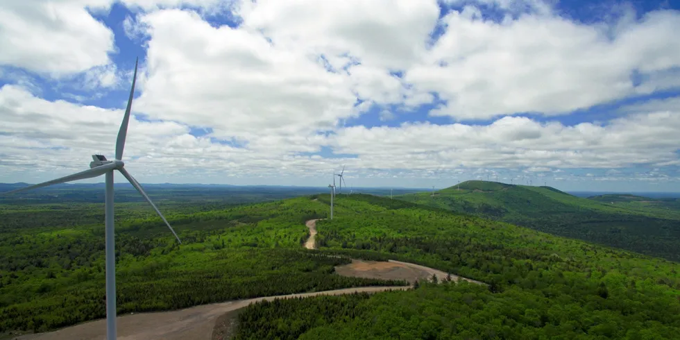 A wind project in Maine.