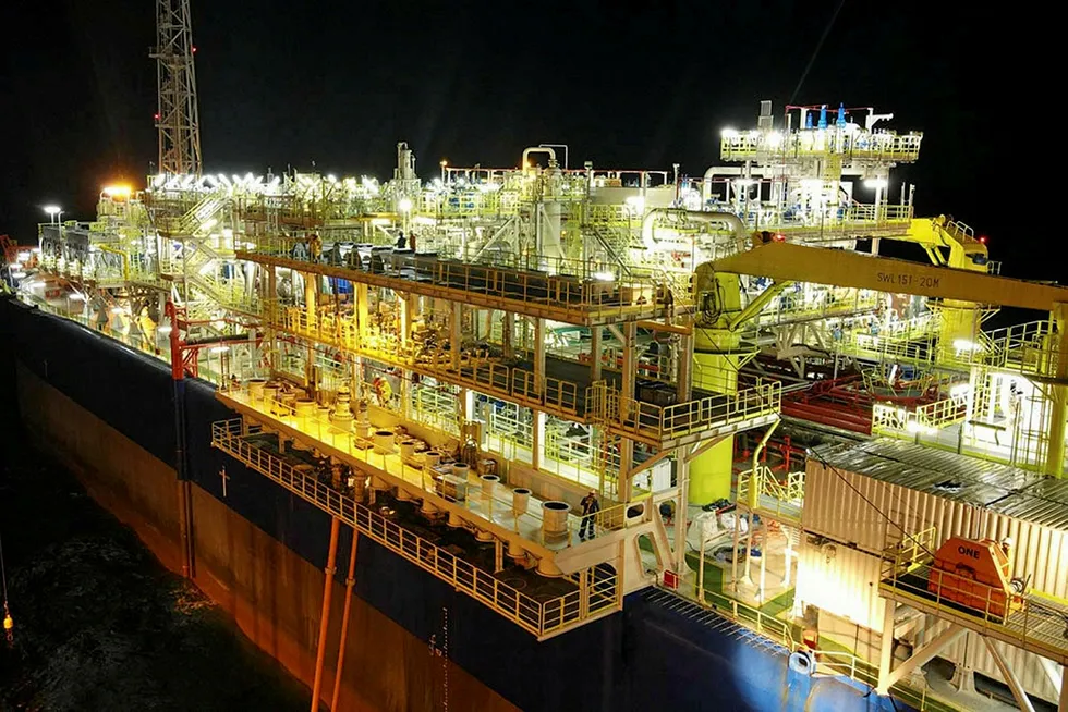 Bright future: Yinson's Abigail-Joseph FPSO on location at First E&P's Anyala-Madu fields off Nigeria