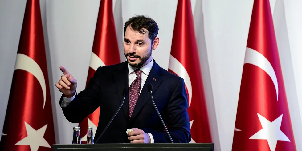 Turkish Treasury and Finance Minister Berat Albayrak