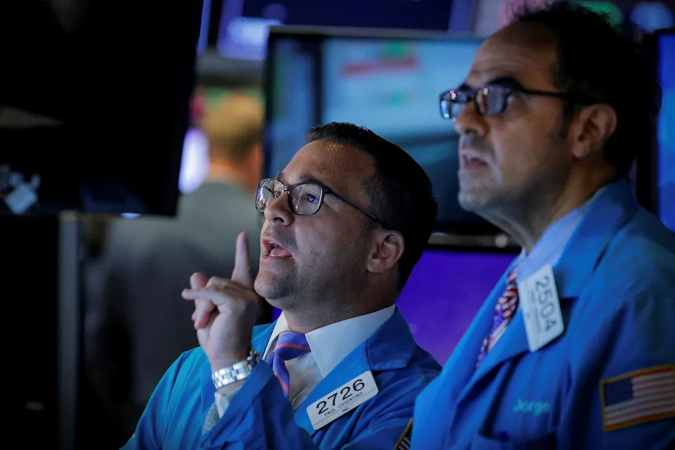 Oil price: Brent crude futures settled down $2.71, or 4.6%, at $56.23 a barrel