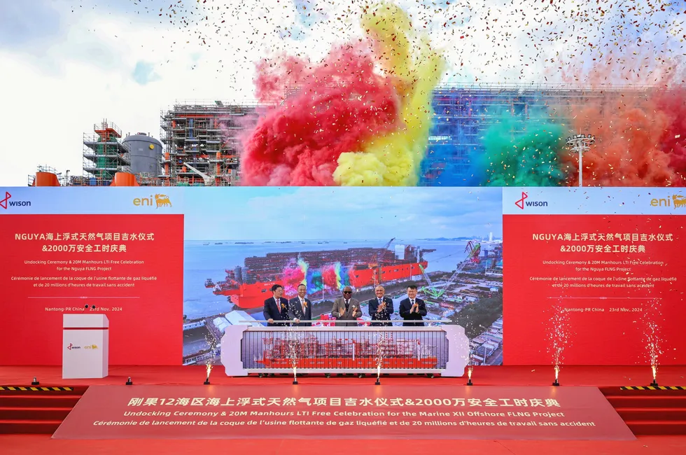 Wison launches Eni’s Congo FLNG.
