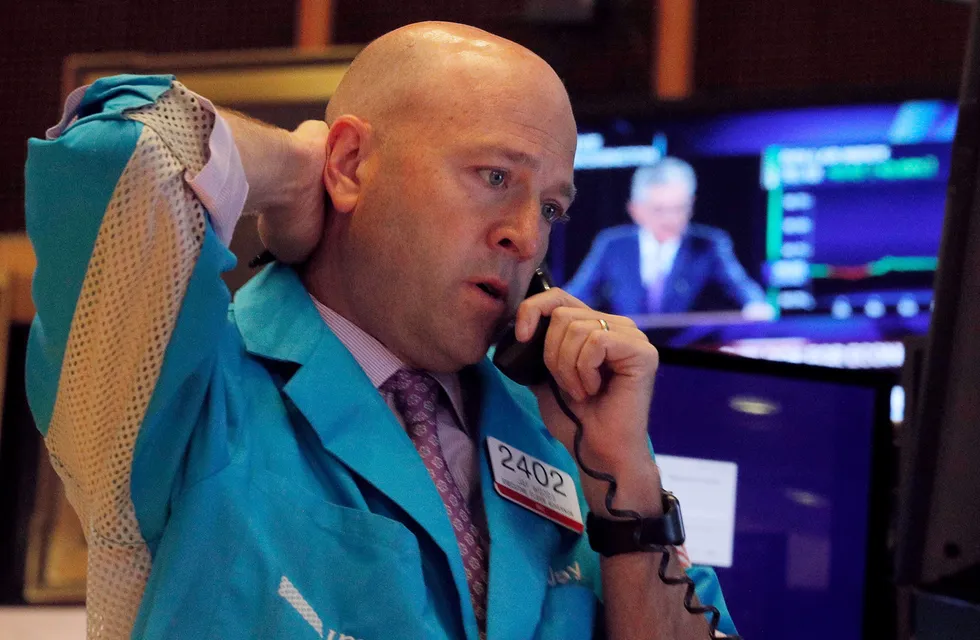 Tough week: prices edged higher in early trade but are still set to end the week more than 8% lower