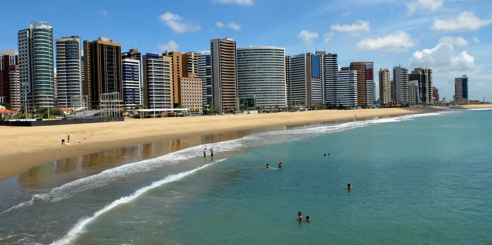 Iracema beach in Fortaleza, the state capital of Ceará, where Shizen plans to build two offshore wind farms