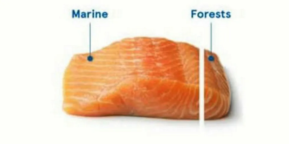 An image from Tesco shows the environmental weighting it attributes to farmed salmon.