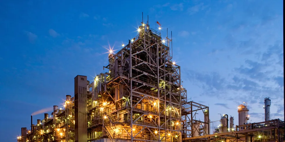 Lyondell Chemical- Channelview, TX . LyondellBassell Channelview complex in the US.