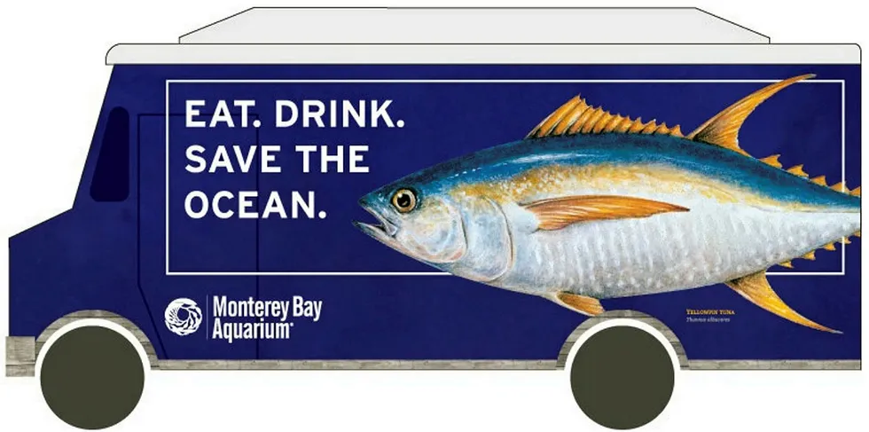 A Seafood Watch food truck rendering.