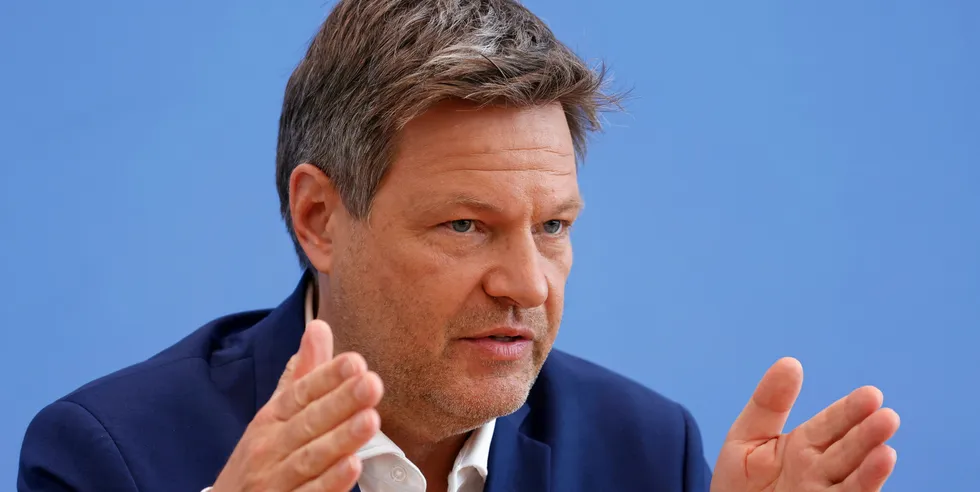 German economics and climate minister Robert Habeck