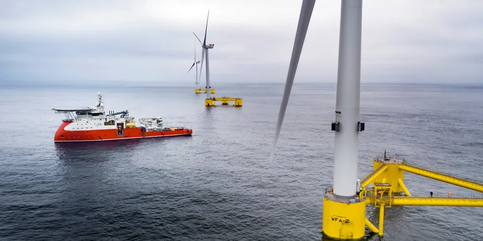 Portugal's flagship floating wind farm, the 25MW WindFloat Atlantic