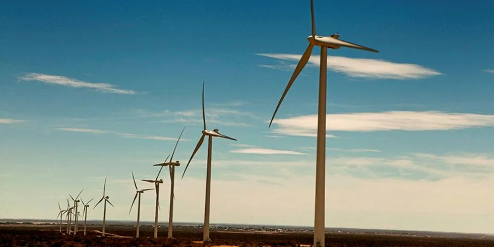 Genneia wind farm in Argentina
