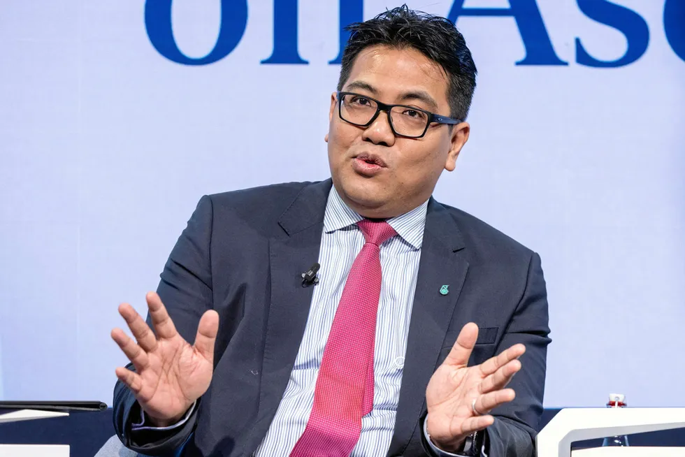 Measuring up: Tengku Muhammad Taufik, chief executive of Petronas.