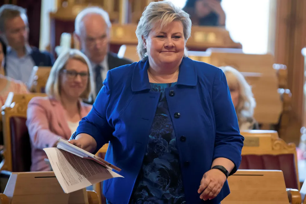 Norwegian Prime Minister Erna Solberg