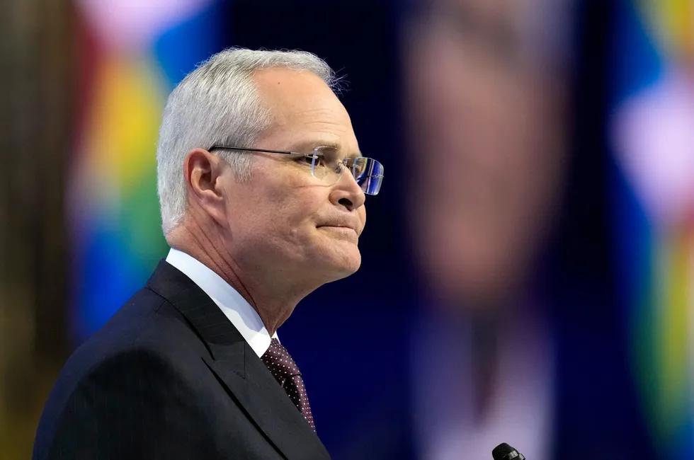 ExxonMobil chief executive Darren Woods