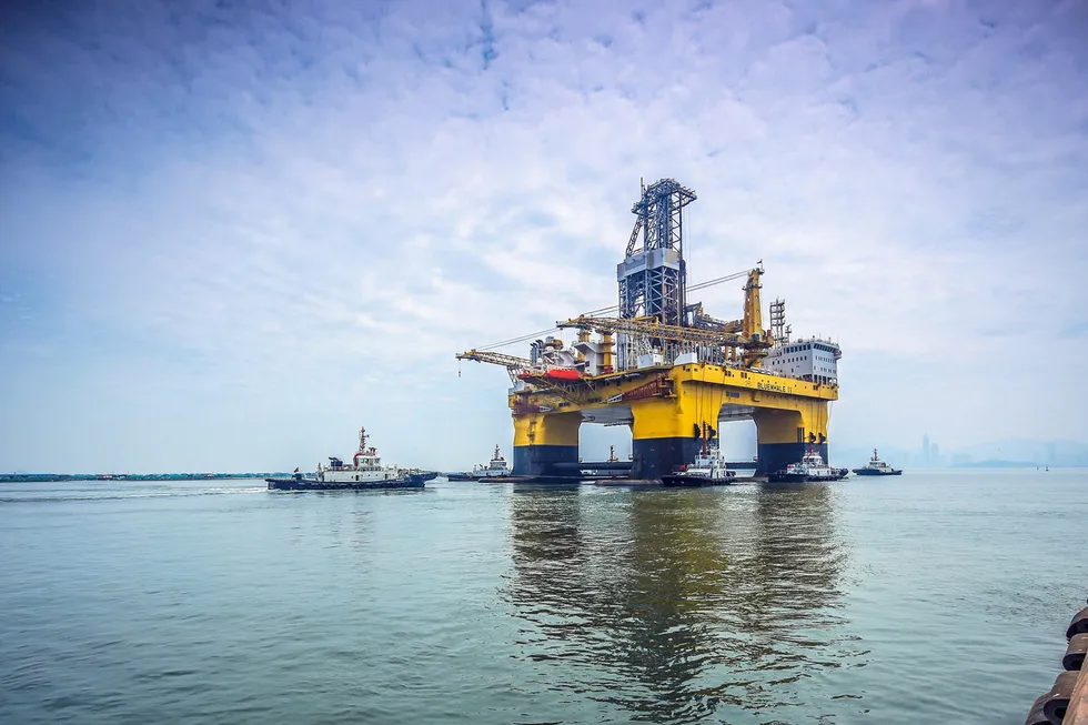 New tender: the semi-submersible drilling rig Bluewhale II is in the race to potentially win a contract with Petrobras
